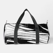 Sac De Sport Noir et Blanc Moderne (Verso)