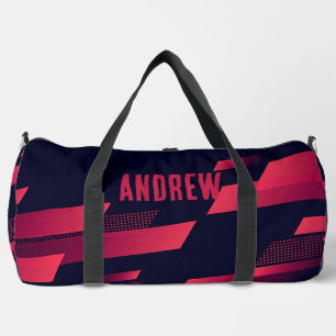Sac De Sport Noir et rouge personnalisé