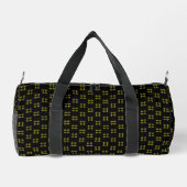 Sac De Sport Noir & Jaune Petit (Verso)