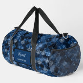 Sac De Sport Nom de l'écaille de sirène bleu marine (Coin droit)