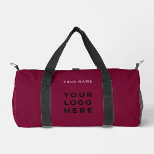 Sac De Sport Nom de logo d'entreprise Bourgogne Instagram Fitne