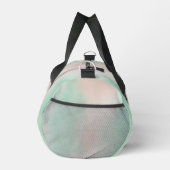 Sac De Sport Nom de script dégradé rose vert pastel féminin (Droite)