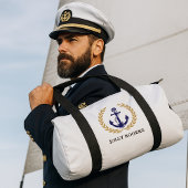 Sac De Sport Nom du bateau d'Ancres nautiques personnalisé