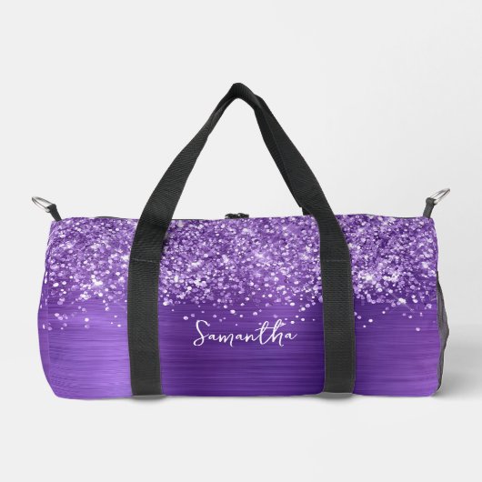Sac De Sport Nom du glamme d'améthyste pourpre (Recto)