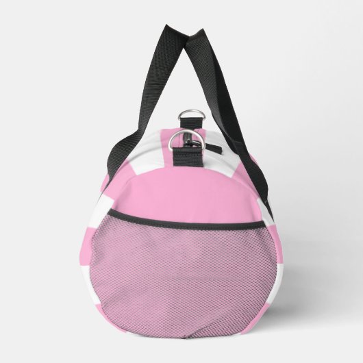 Sac De Sport Nom du script en bande rose mou Personnalisé (Droite)