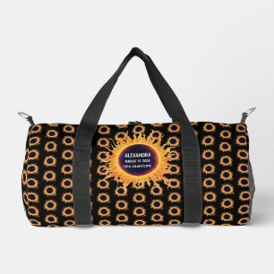 Sac De Sport Nom Éclipse Solaire Totale Aquarelle Audacieuse 20