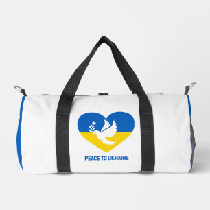 Sac De Sport Nom et texte personnalisés Paix à l'Ukraine
