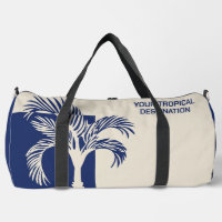 Nom et texte personnalisés Vacances tropicales