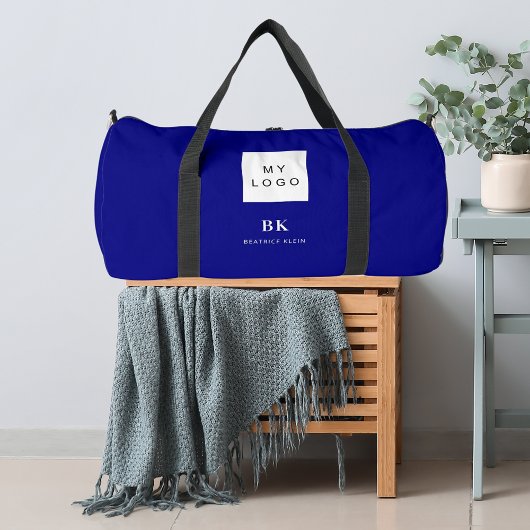 Sac De Sport Nom monogramme du logo commercial bleu marine