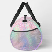 Sac De Sport Nom monographique en violet rose holographique (Droite)