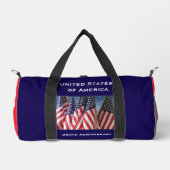 Sac De Sport Nom personnalisé 250e Anniversaire États-Unis drap (Recto)