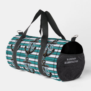 Sac De Sport Nom personnalisé Ancre nautique
