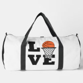 Sac De Sport Nom personnalisé Basketball Love (Recto)
