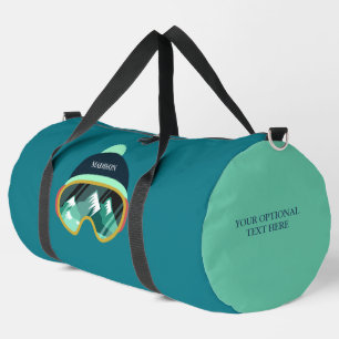 Sac De Sport Nom personnalisé et masque de ski texte