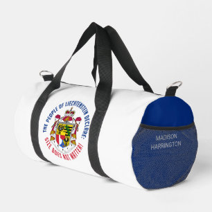 Sac De Sport Nom personnalisé Funny Liechtenstein