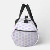 Sac De Sport Nom personnalisé moderne Ruban blanc violet (Droite)