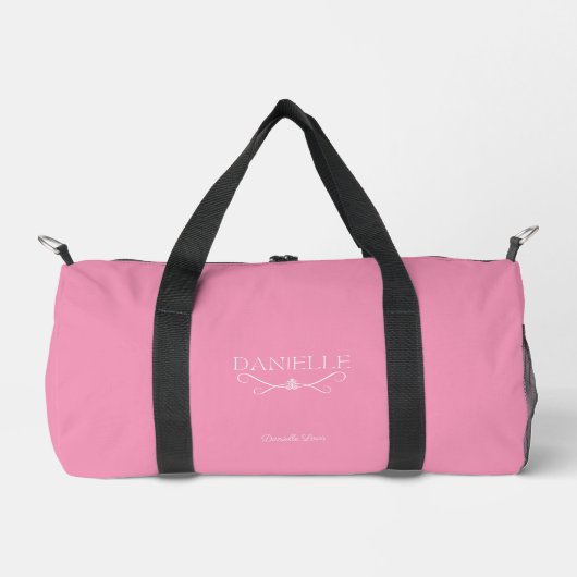 Sac De Sport Nom personnalisé rose pâle "Ballet Everyday" (Recto)