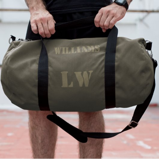 Sac De Sport Nom personnalisé simple Numéro de jersey Monogram