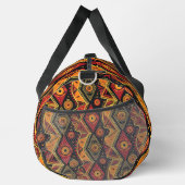 Sac De Sport Nom, Rouge Noir Orange Brown Géométrique Abstraite (Droite)