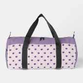 Sac De Sport Nom Violet & Brousses - Fleurs violettes Petites (Verso)