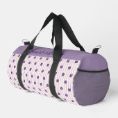 Sac De Sport Nom Violet & Brousses - Fleurs violettes Petites (Coin droit)