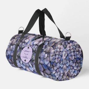 Sac De Sport Noms de Couple de Mariage Floral Noir Caprice