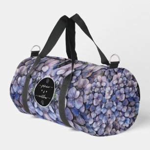 Sac De Sport Noms de Couple Floral Noir Classique Mariage