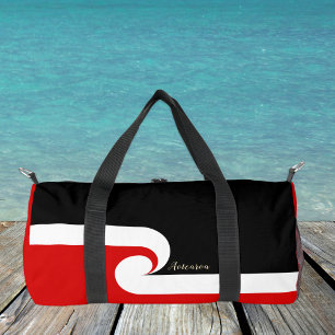 Sac De Sport Nouvelle-Zélande, trousse, Drapeau Maori, Vague /