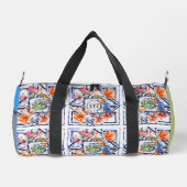 Sac De Sport Oiseau et flore tropicales, monogramme, (Verso)