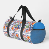 Sac De Sport Oiseau et flore tropicales, monogramme, (Coin droit)