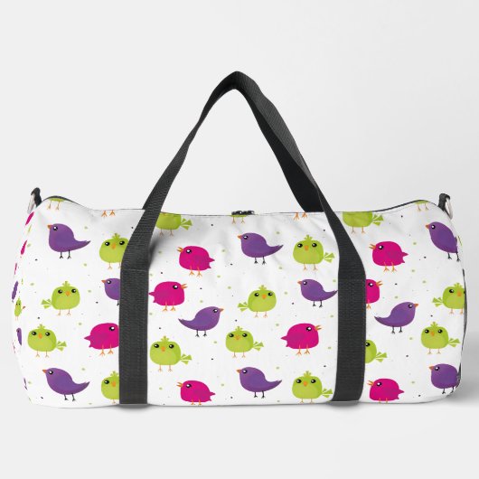 Sac De Sport Oiseaux colorés mignons (Recto)