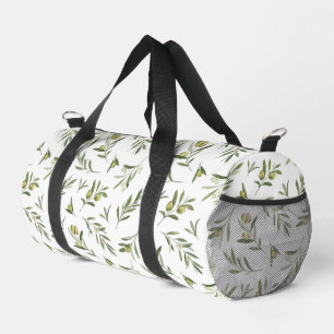Sac De Sport Olives à l'aquarelle vert sauge