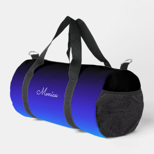 Sac De Sport Ombre Indigo Noir et Bleu Aqua