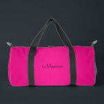 Sac De Sport Ombre rose chaud<br><div class="desc">Créez votre propre petit sac à dos pour elle. Ce texte comporte un script lunatique monoline moderne, mais vous pouvez customiser un style de police ou une couleur de calligraphie moderne différent pour créer votre propre sac de gym personnalisé. Le dégradé présente des nuances de rose magenta chaud. Design dégradé...</div>