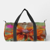 Sac De Sport Orange Black Eyed Susan Flower Art personnalisé (Recto)