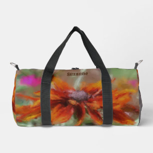 Sac De Sport Orange Black Eyed Susan Flower Art personnalisé