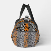 Sac De Sport Orange gris noir pixellisé bandes (Droite)