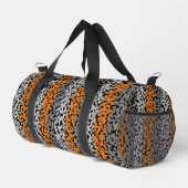 Sac De Sport Orange gris noir pixellisé bandes (Coin droit)
