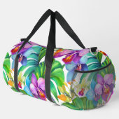 Sac De Sport Orchidée Violette Voyage Tropical Blanc (Coin droit)