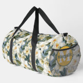 Sac De Sport Orchidées blanches Fleurs florales Motifs Grandes (Coin droit)