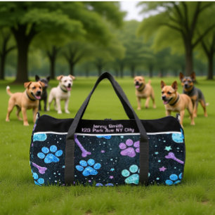 Sac De Sport Os Bones de Étoiles Empreinte Monogramme Personnal