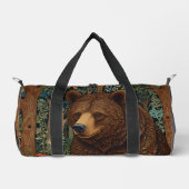 Sac De Sport Ours brun rustique rétro (Recto)