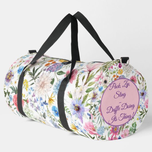 Sac De Sport Pack, Zip, Sling Duffle (Coin gauche)