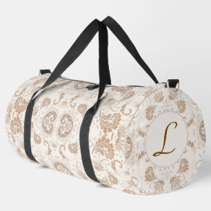 Sac De Sport Paisley en Beige esthétique moderne Tan Brown Init