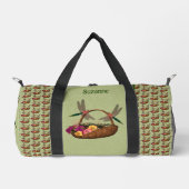 Sac De Sport Panier à fleurs de libellules Personnalisé (Recto)