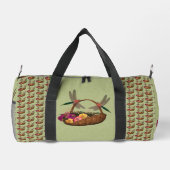 Sac De Sport Panier à fleurs de libellules Personnalisé (Verso)