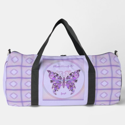 Sac De Sport Papillon pourpre 3 (Recto)
