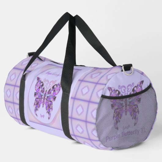 Sac De Sport Papillon pourpre 3 (Coin droit)