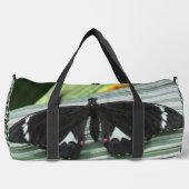 Sac De Sport Papillon tropical noir et blanc (Recto)