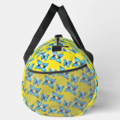 Sac De Sport Papillons bleus sur jaune (Droite)